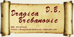 Dragica Brebanović vizit kartica